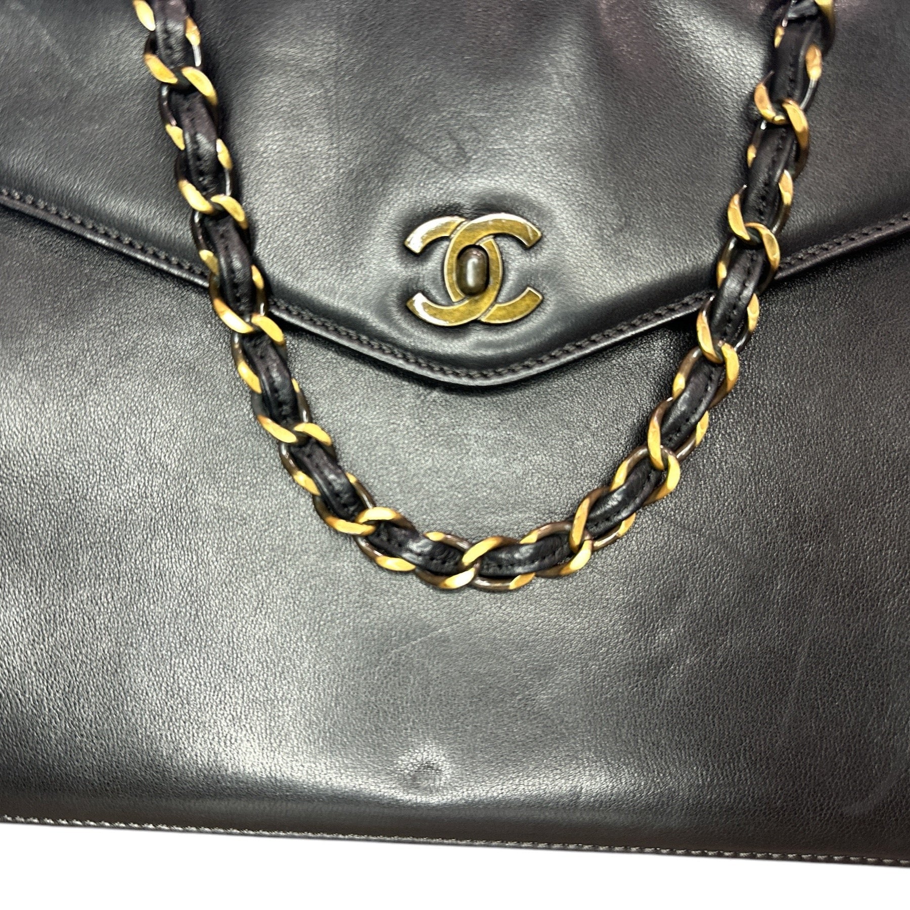 Chanel  Caviar CC Shopper Tote Black - Clairely Amazing