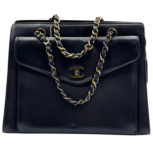 Chanel  Caviar CC Shopper Tote Black - Clairely Amazing