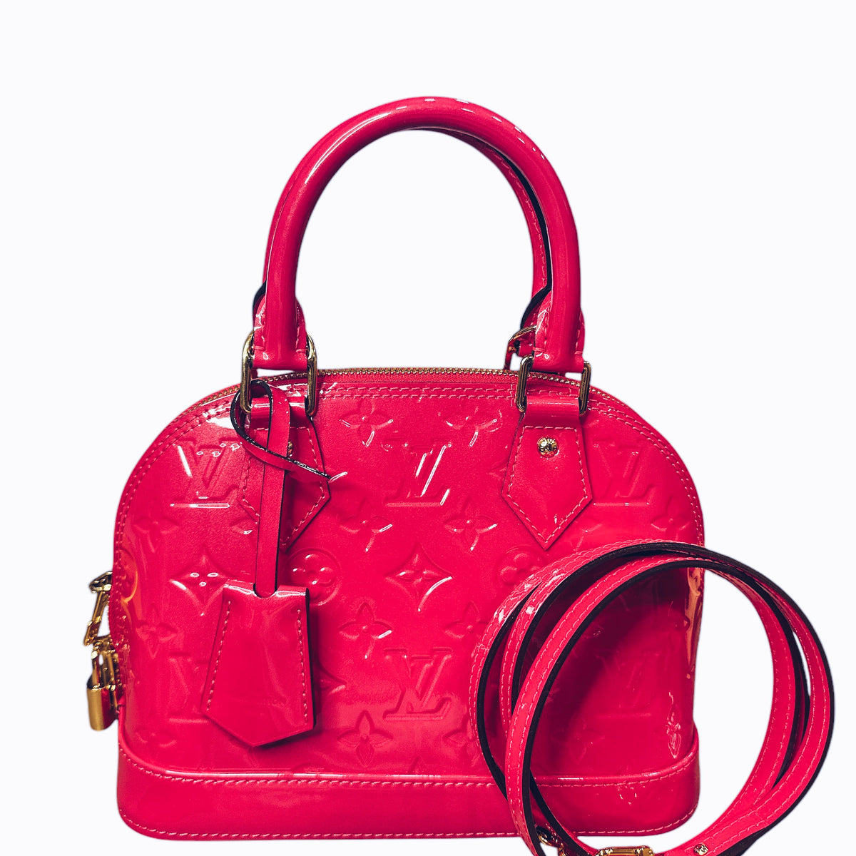 Louis Vuitton  Vernis Alma BB Hot Pink FULL SET - Clairely Amazing