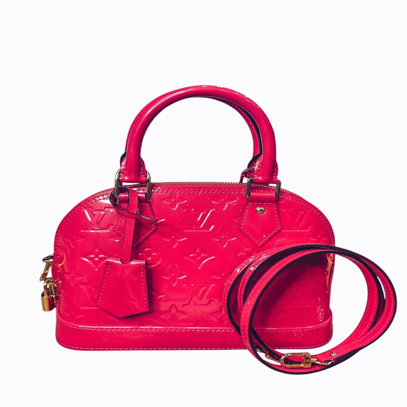 Louis Vuitton  Vernis Alma BB Hot Pink FULL SET - Clairely Amazing