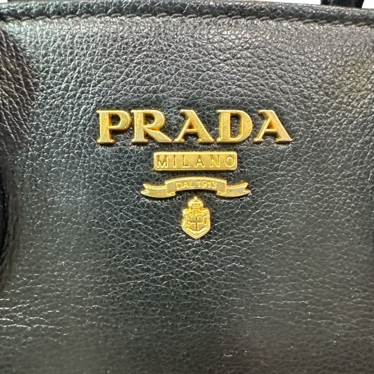 Prada Black Saffiano Leather Small Top Handle Crossbody Bag - Clairely Amazing