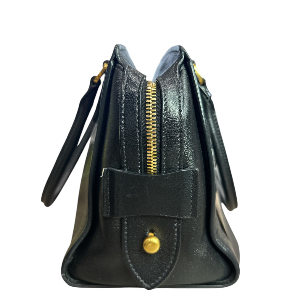 Prada Black Saffiano Leather Small Top Handle Crossbody Bag - Clairely Amazing