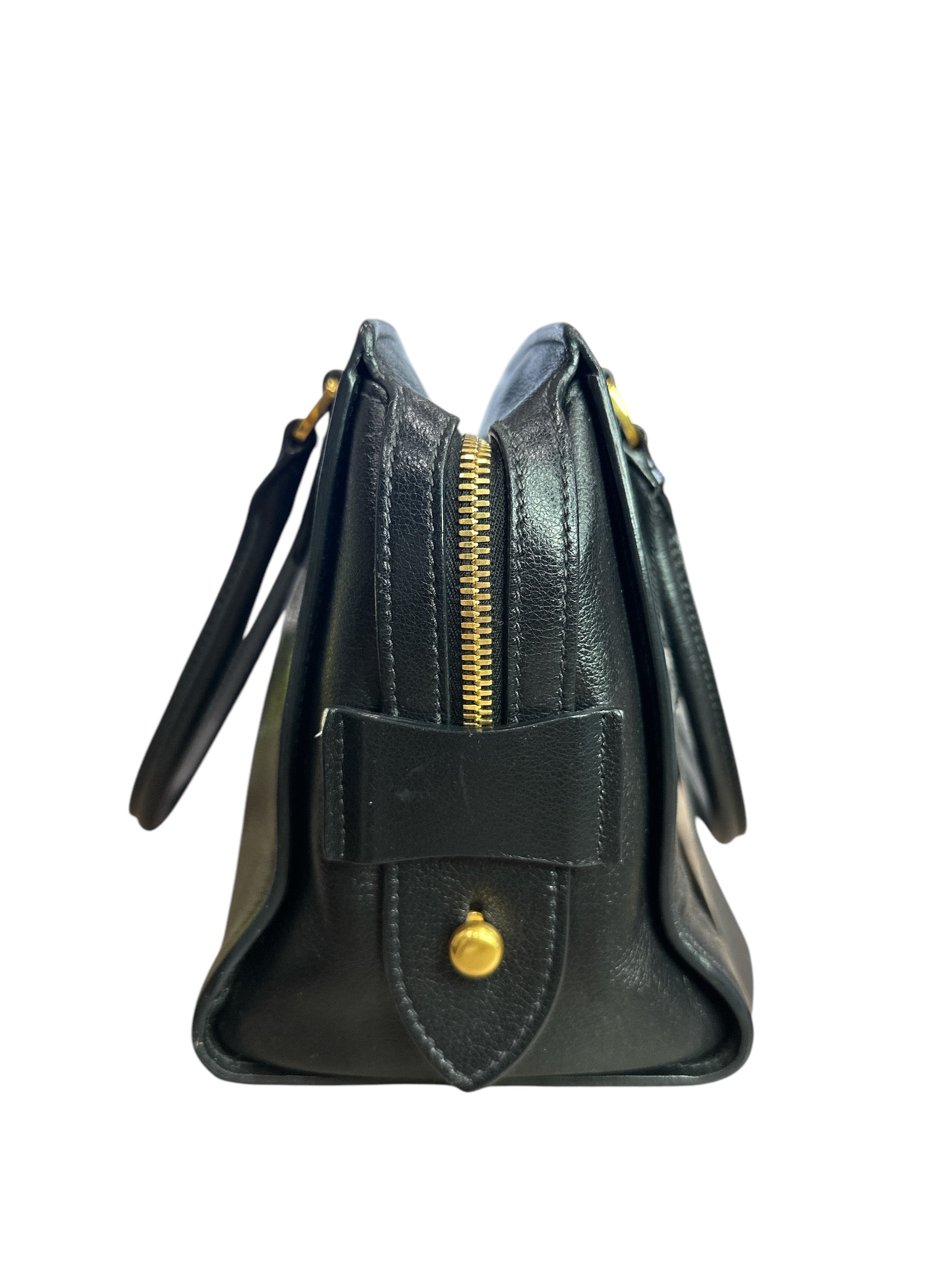 Prada Black Saffiano Leather Small Top Handle Crossbody Bag - Clairely Amazing