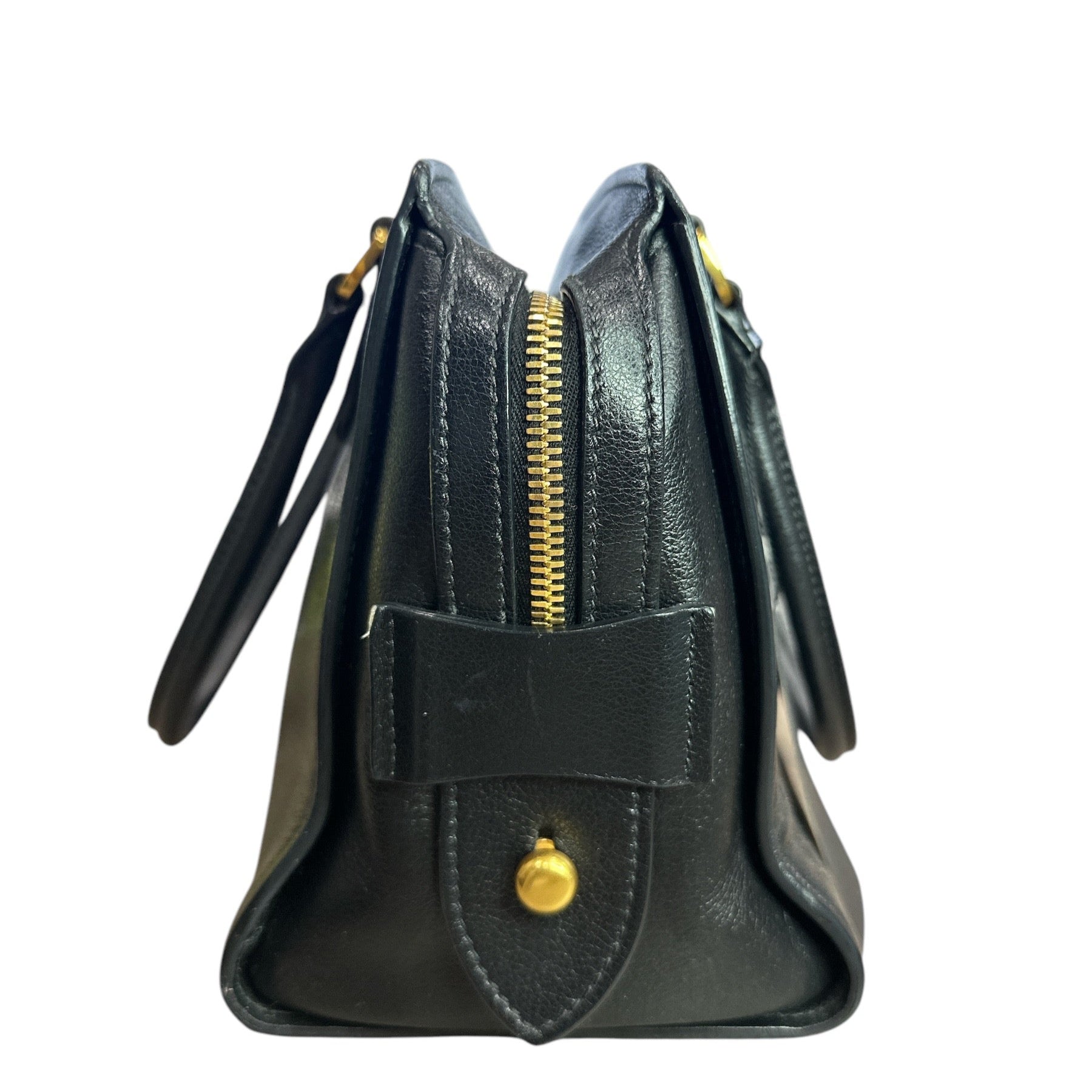 Prada Black Saffiano Leather Small Top Handle Crossbody Bag - Clairely Amazing