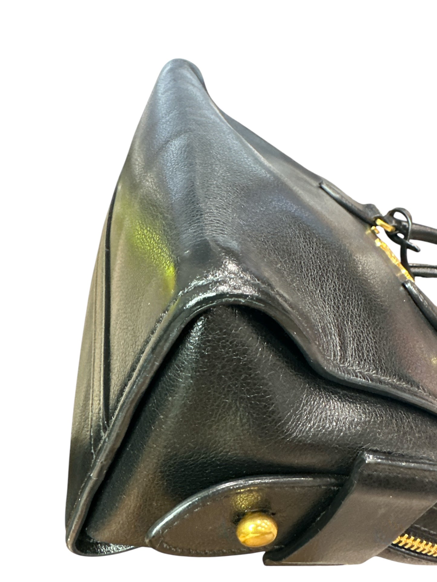 Prada Black Saffiano Leather Small Top Handle Crossbody Bag - Clairely Amazing