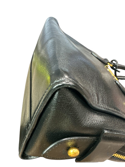 Prada Black Saffiano Leather Small Top Handle Crossbody Bag - Clairely Amazing
