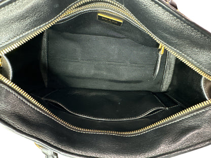 Prada Black Saffiano Leather Small Top Handle Crossbody Bag - Clairely Amazing