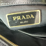 Prada Black Saffiano Leather Small Top Handle Crossbody Bag - Clairely Amazing