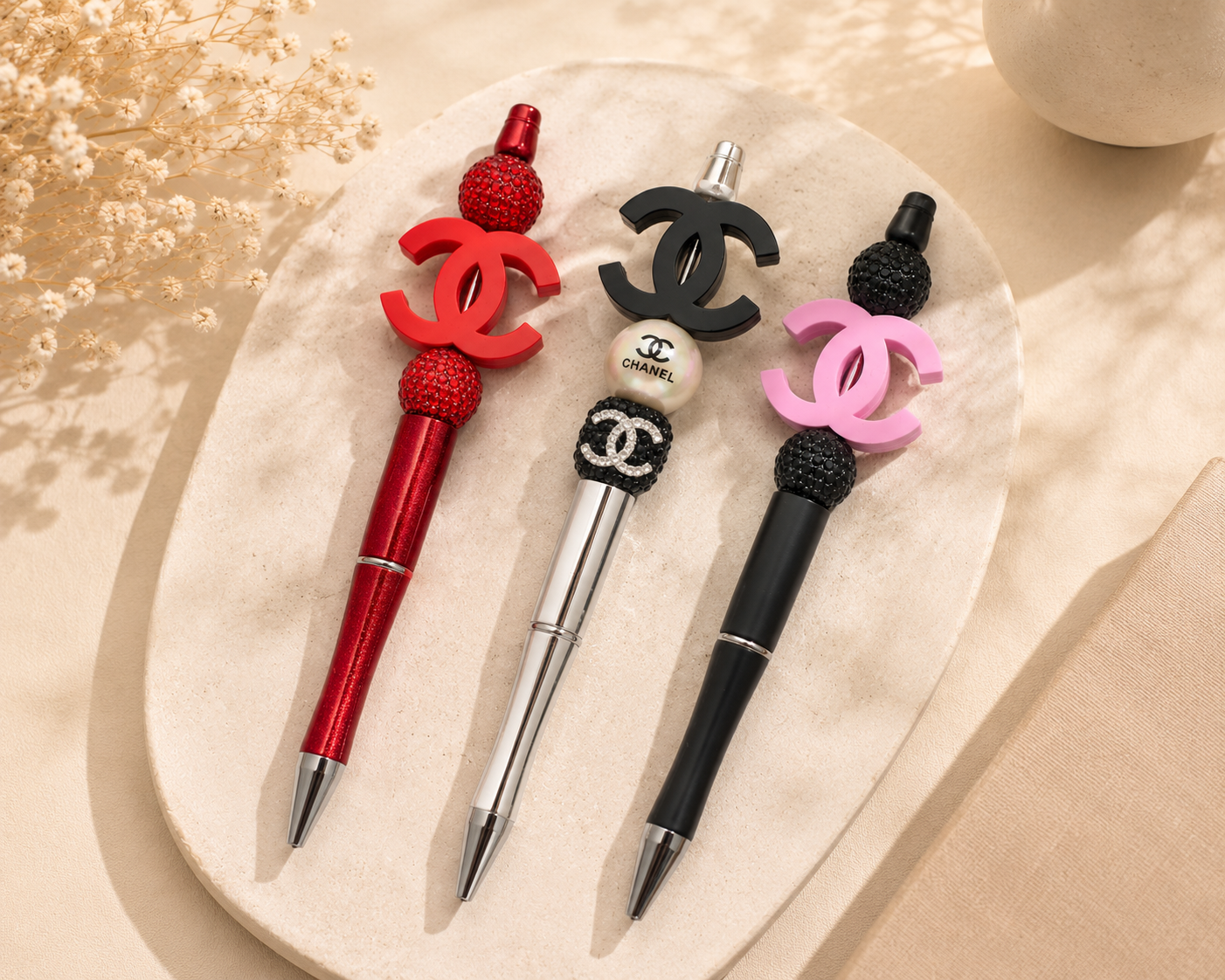 Luxury-Inspired Beaded Pens (choose one style)