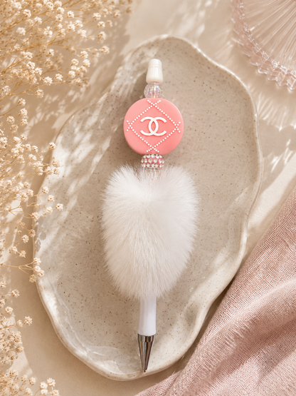 Fashion Designer-Inspired Feather Beaded Pen – Choose Your Style