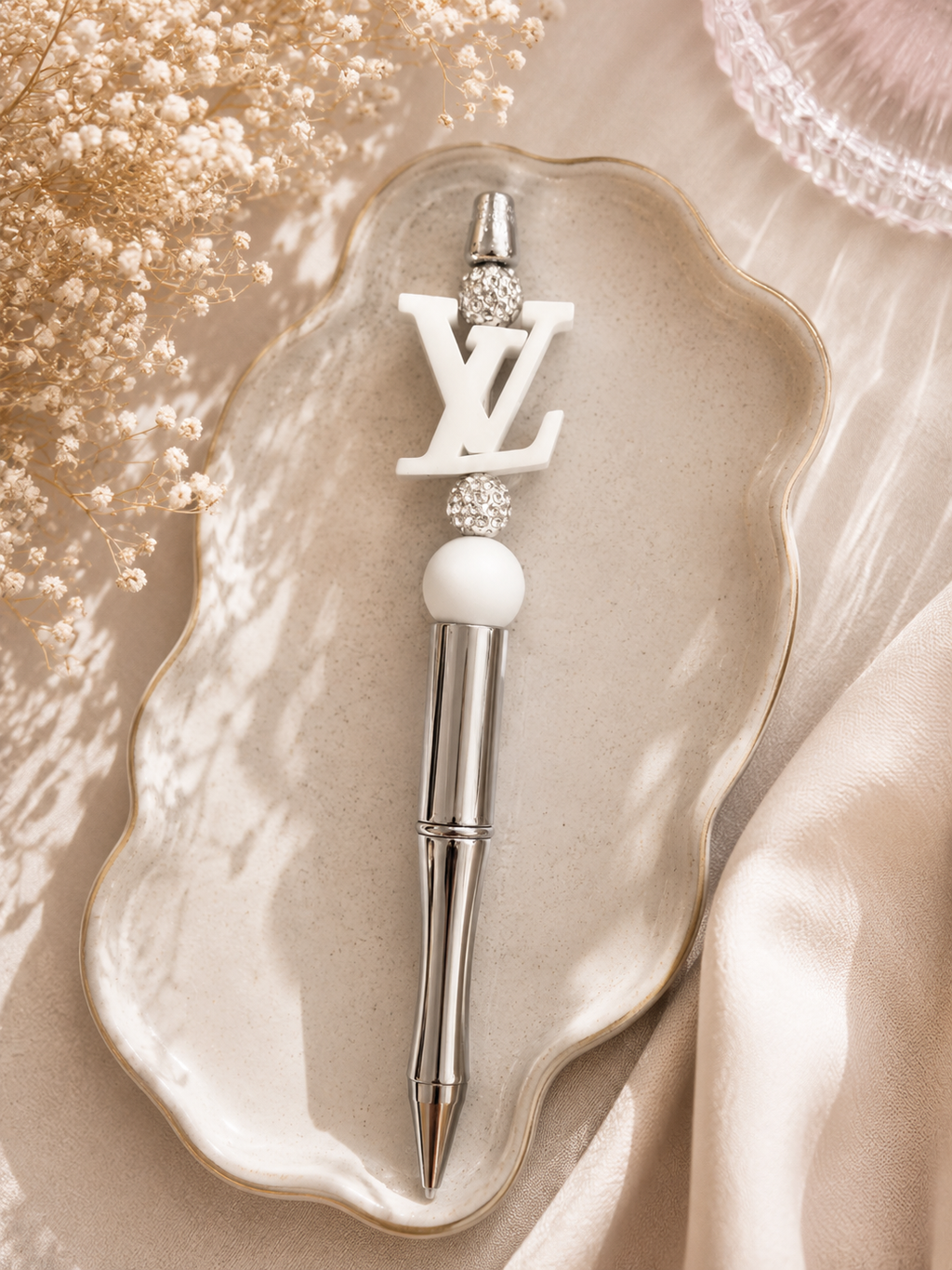 Fashion Designer-Inspired Beaded Pen