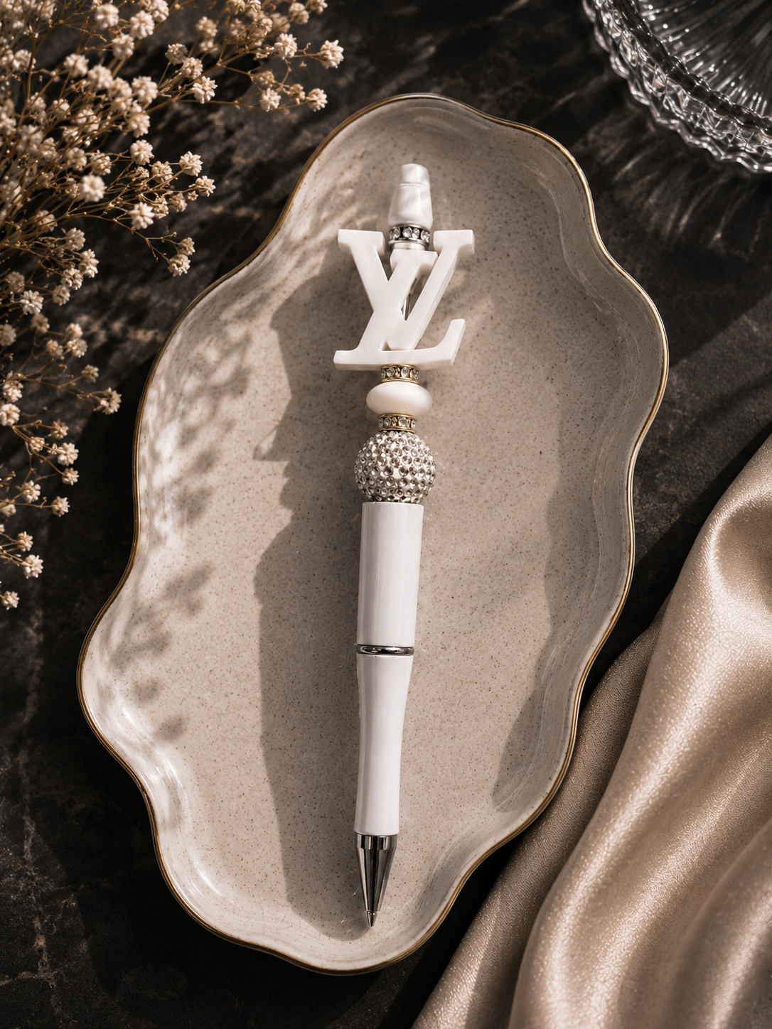 Fashion Designer-Inspired Beaded Pen