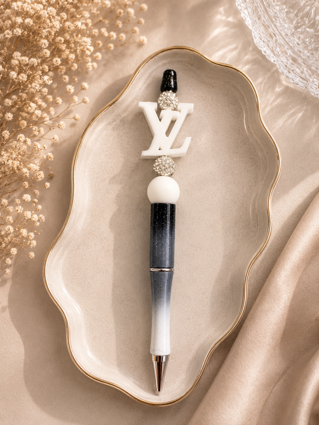 Fashion Designer-Inspired Beaded Pen