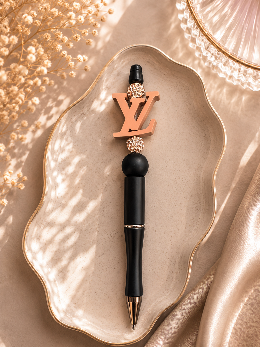 Fashion Designer-Inspired Beaded Pen