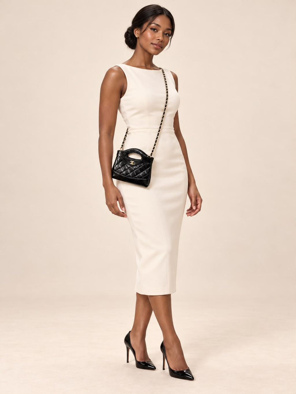 CHANEL GWP MINI NANO BAG | BLACK OR WHITE | QUILTED CHAIN CROSSBODY