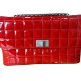 Chanel 2.55 Shoulder Bag in Red Patent Leather - Clairely Amazing