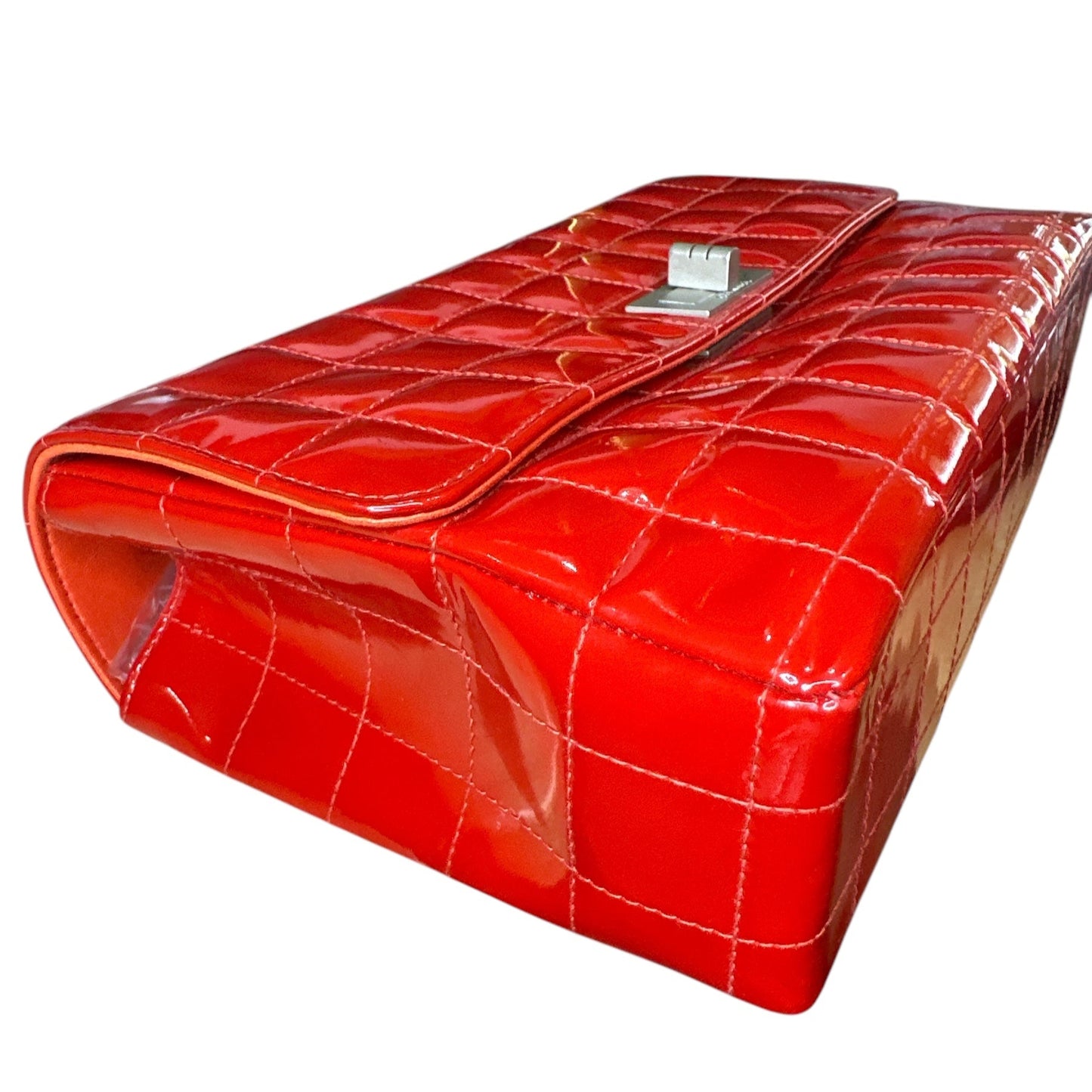 Chanel 2.55 Shoulder Bag in Red Patent Leather - Clairely Amazing