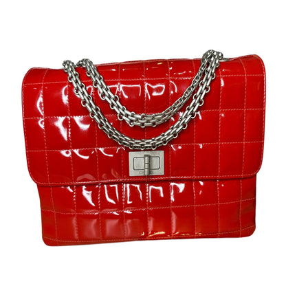 Chanel 2.55 Shoulder Bag in Red Patent Leather - Clairely Amazing