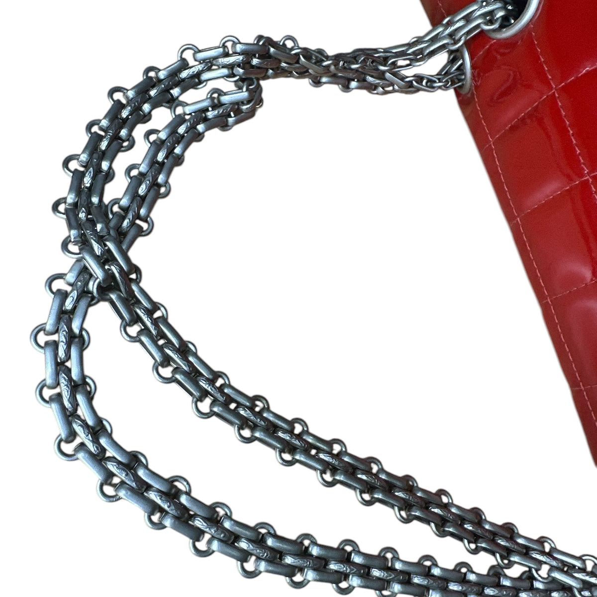 Chanel 2.55 Shoulder Bag in Red Patent Leather - Clairely Amazing