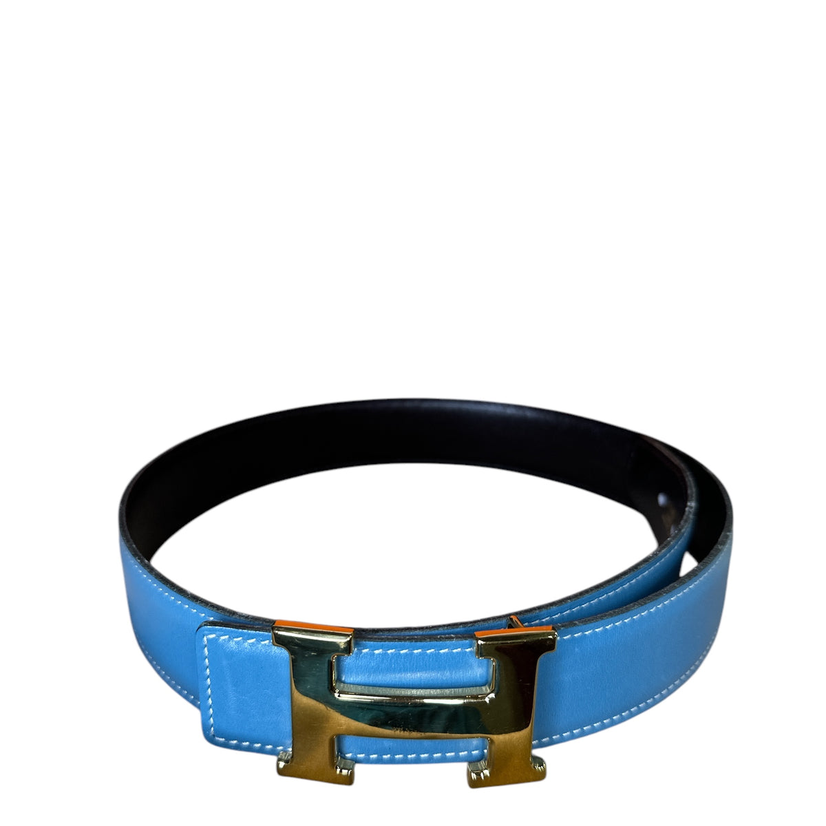 Hermes Blue Belt 65cm Full Set - Clairely Amazing