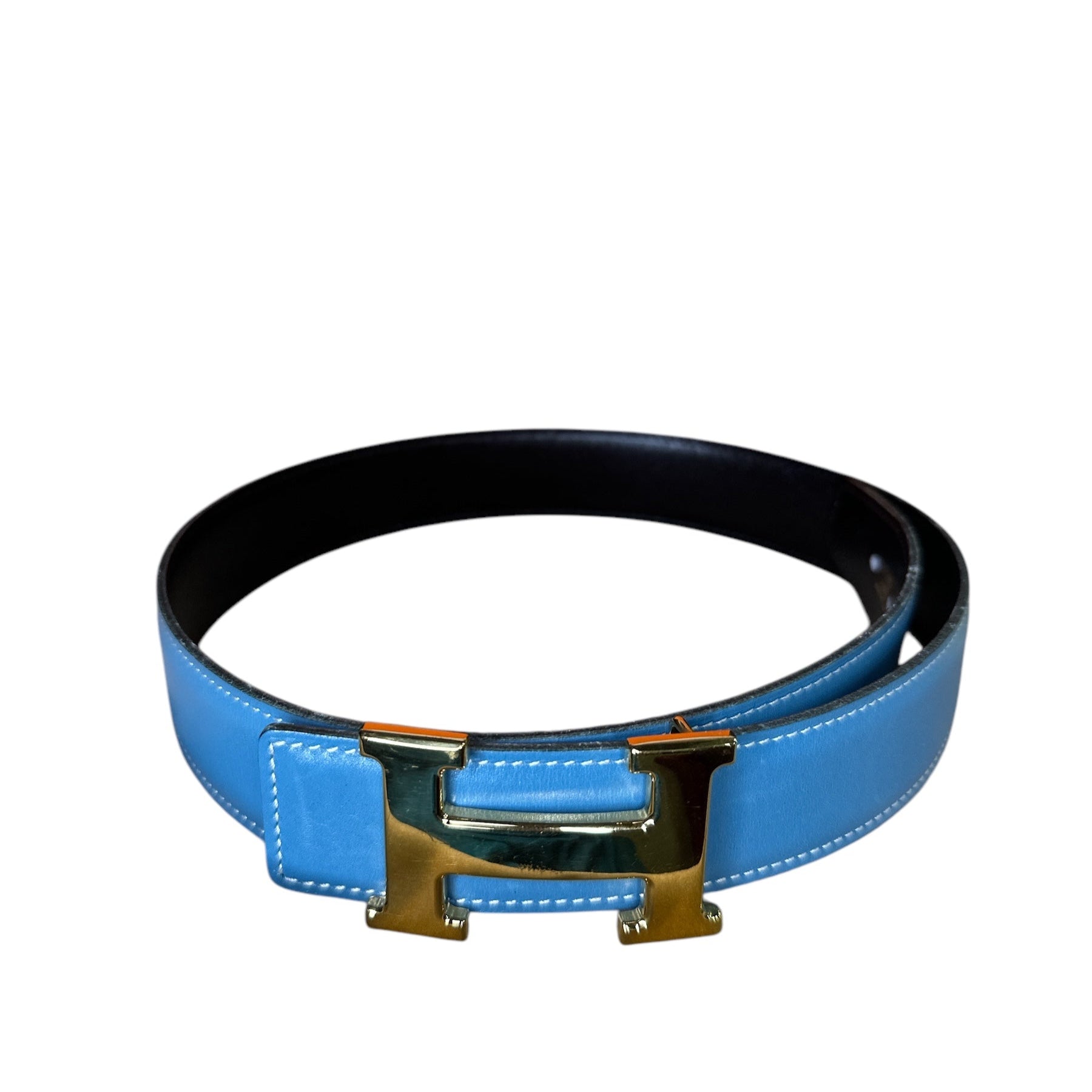 Hermes Blue Belt 65cm Full Set - Clairely Amazing
