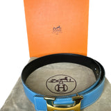 Hermes Blue Belt 65cm Full Set - Clairely Amazing