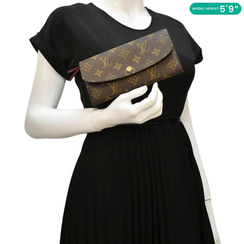 LOUIS VUITTON 
Monogram Emilie Wallet Fuchsia - Clairely Amazing