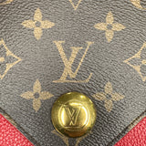 LOUIS VUITTON 
Grained Calfskin Monogram Double V Rubis - Clairely Amazing