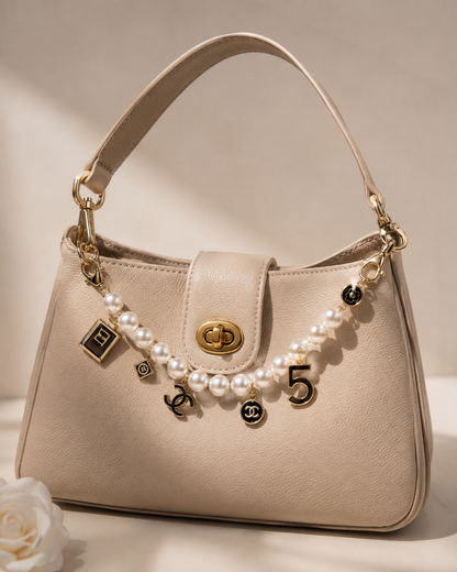 Chanel GWP Pearl Bag Charm Bracelet | Gift With Purchase Handbag Accessory