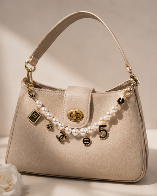 Chanel GWP Pearl Bag Charm Bracelet | Gift With Purchase Handbag Accessory
