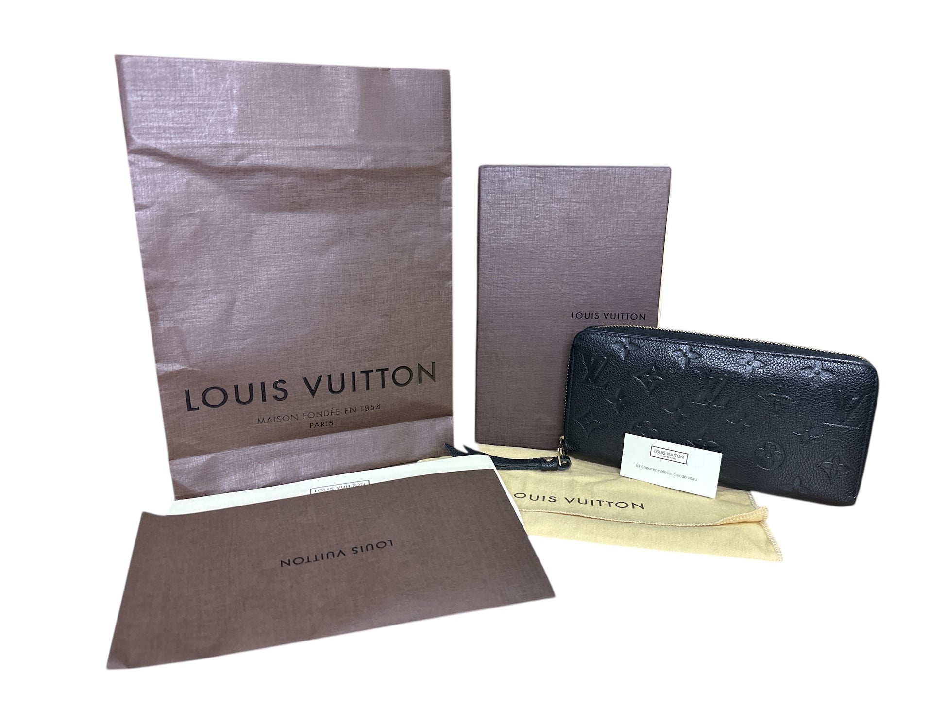 Louis Vuitton Zippy Black Empriente - Clairely Amazing