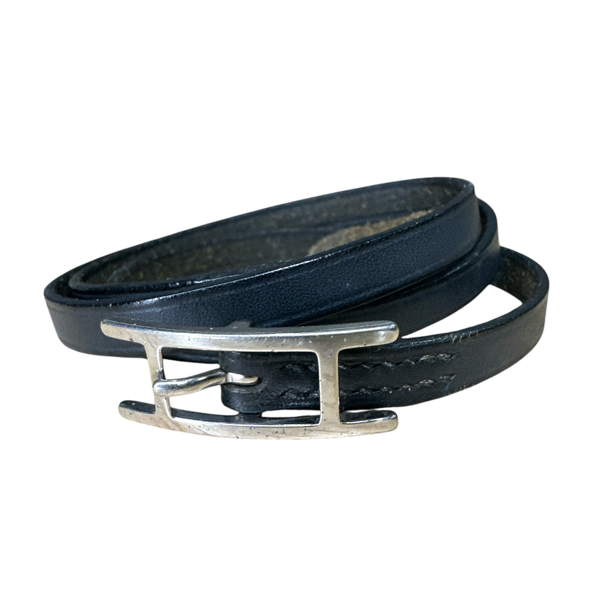 Hermès Leather Behapi Triple Tour Wrap Bracelet - Clairely Amazing