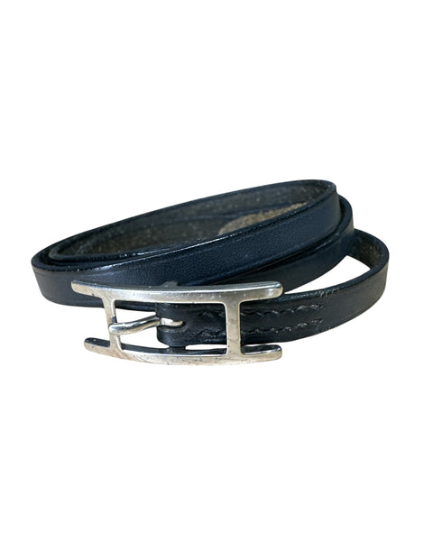 Hermès Leather Behapi Triple Tour Wrap Bracelet - Clairely Amazing