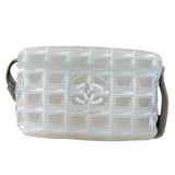 Chanel New Travel Line Nylon Jacquard Pouch Beige - Clairely Amazing