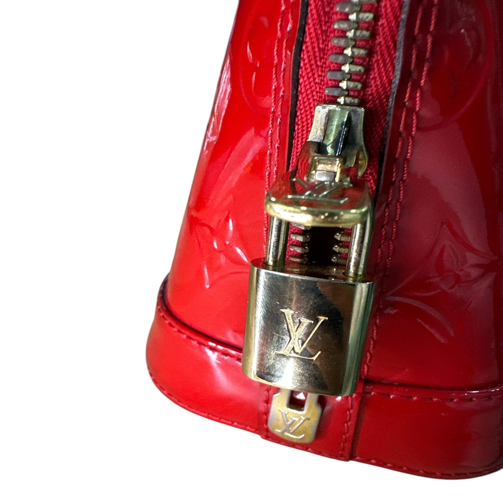 Louis Vuitton Vernis Alma BB RED - Clairely Amazing