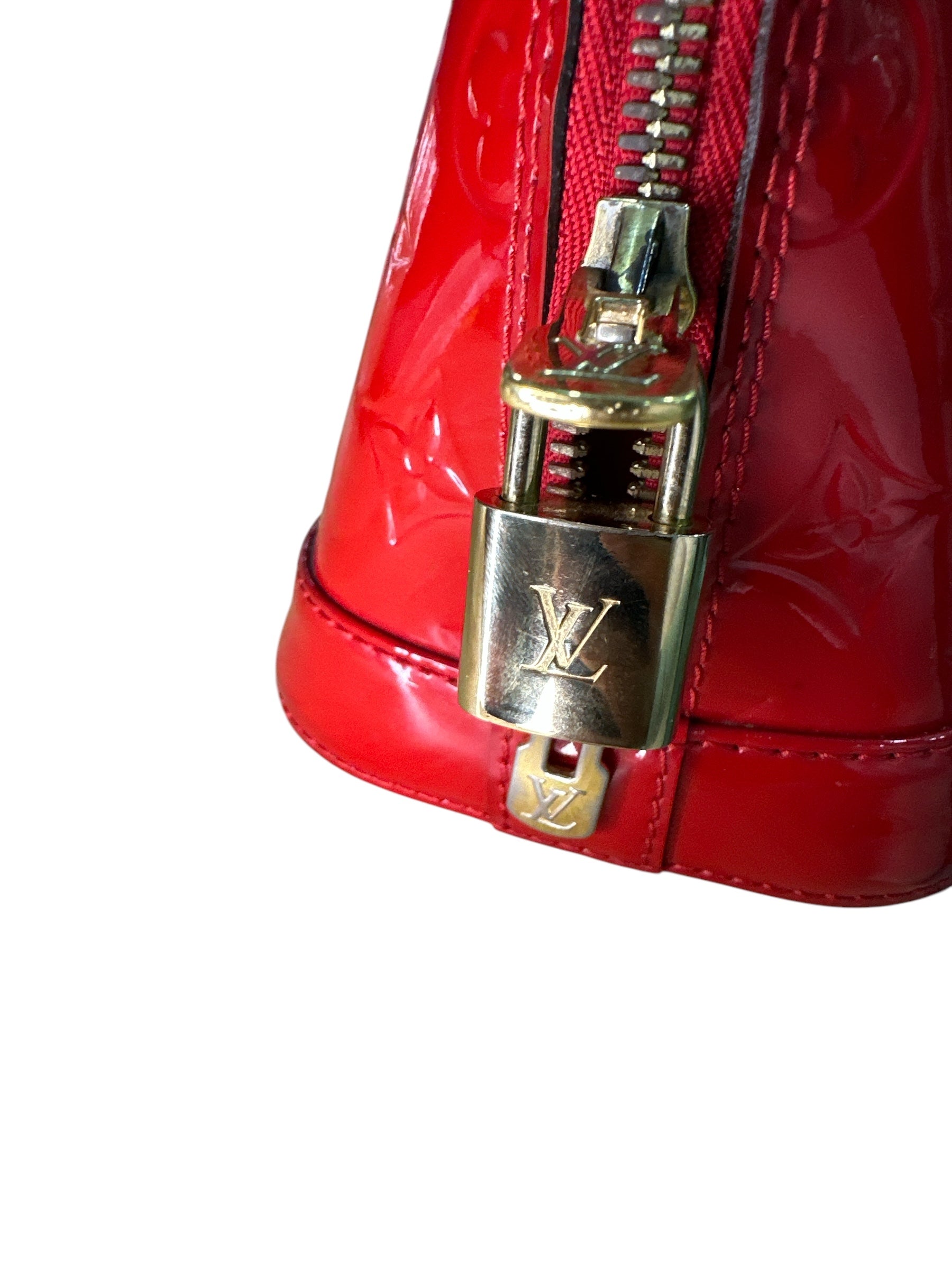 Louis Vuitton Vernis Alma BB RED - Clairely Amazing