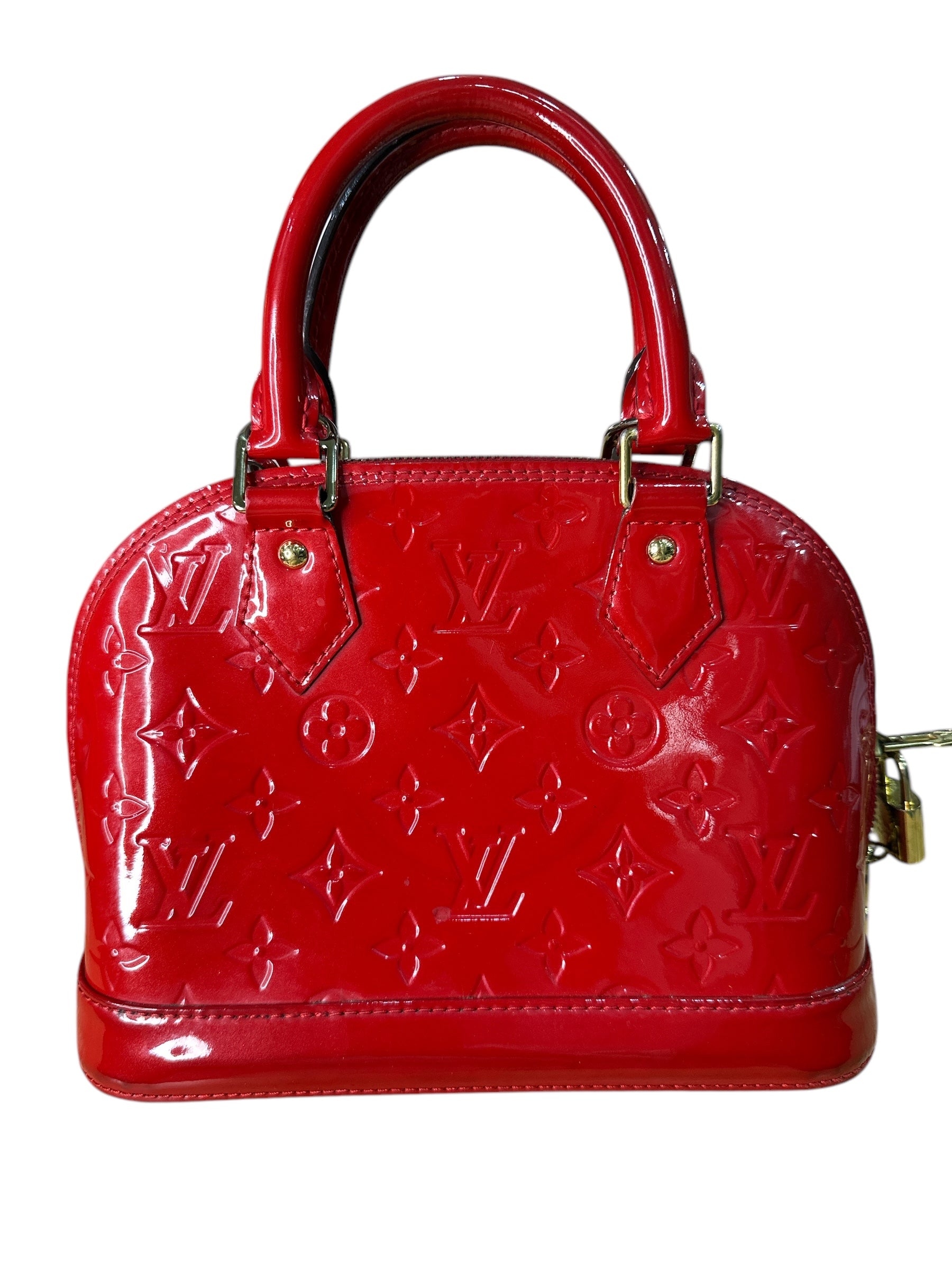 Louis Vuitton Vernis Alma BB RED - Clairely Amazing