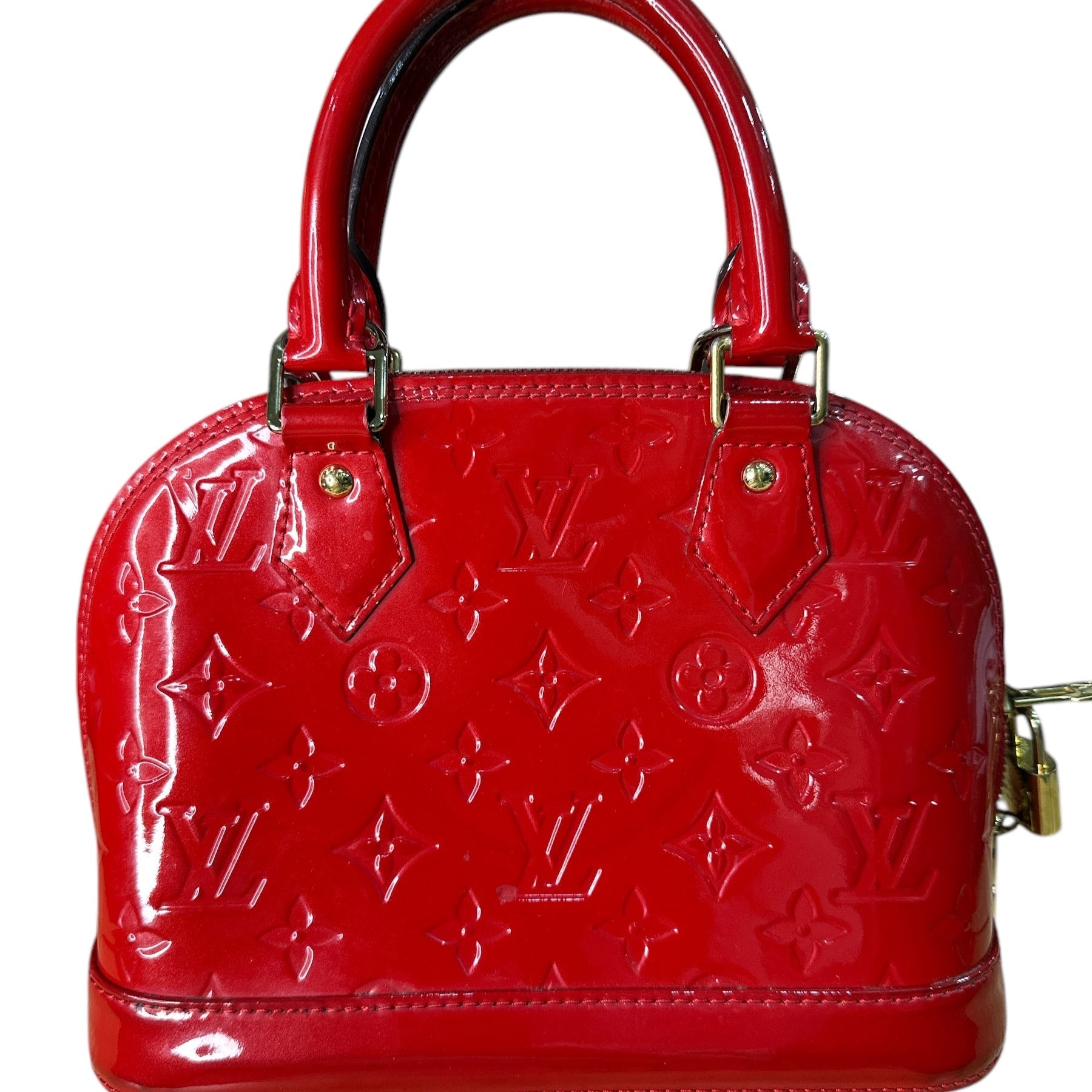 Louis Vuitton Vernis Alma BB RED - Clairely Amazing