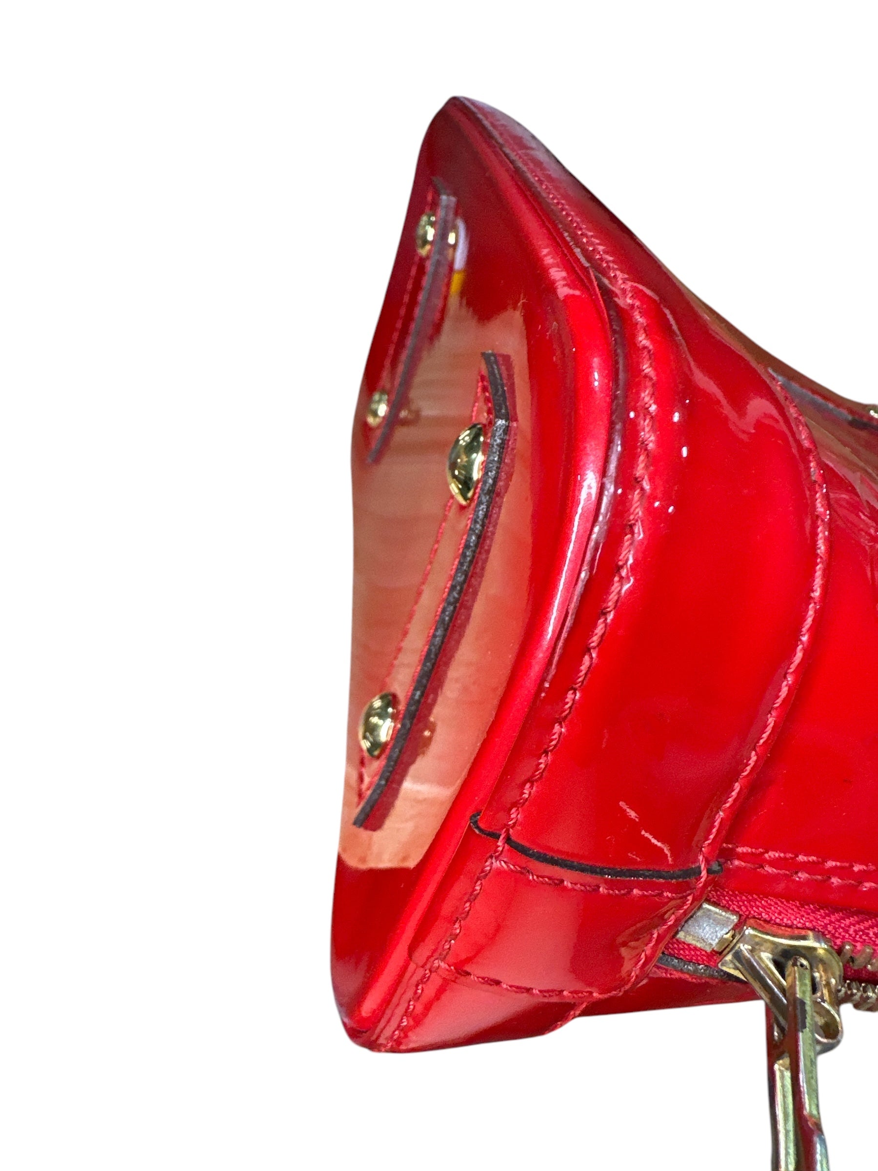 Louis Vuitton Vernis Alma BB RED - Clairely Amazing