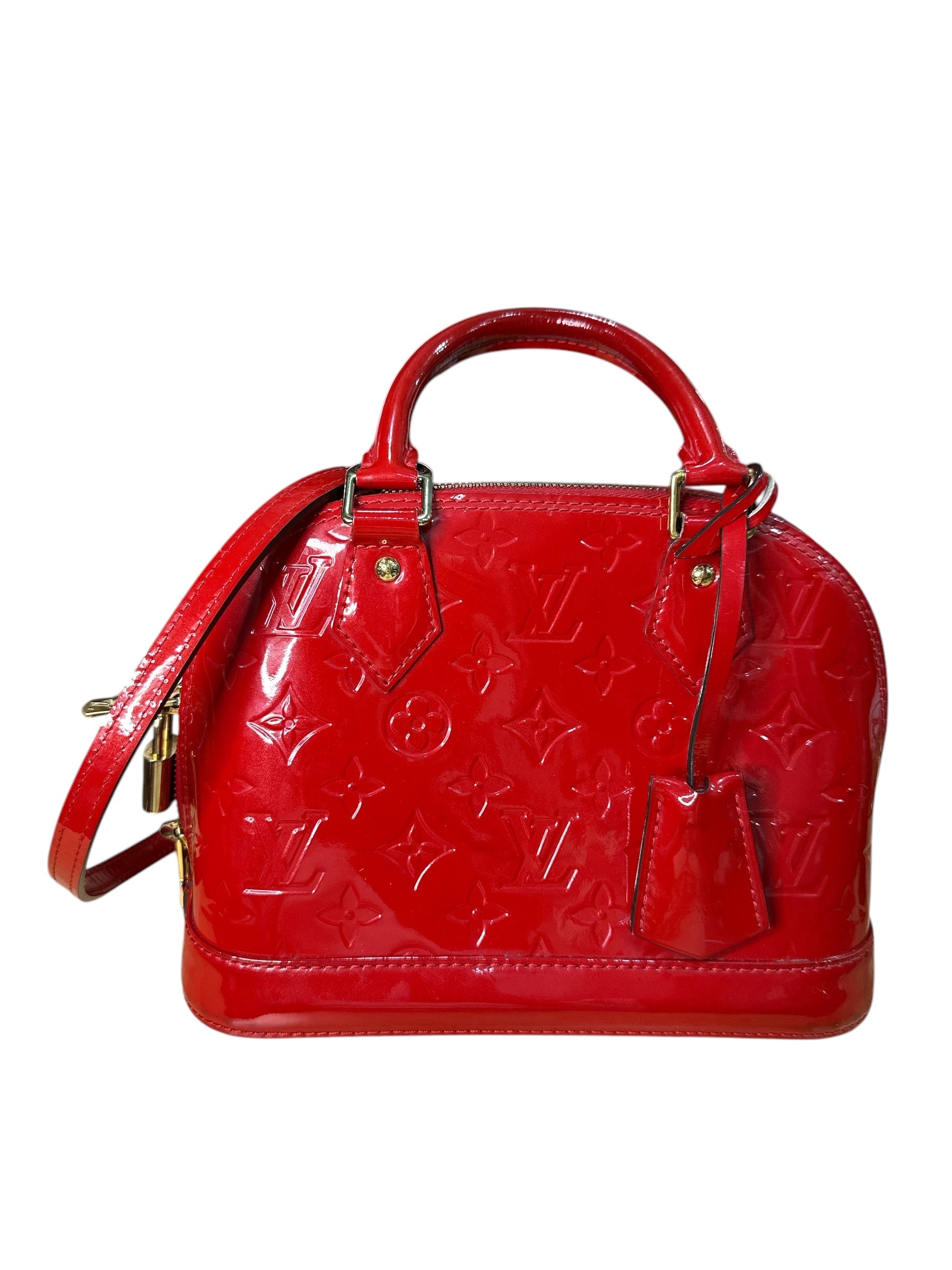 Louis Vuitton Vernis Alma BB RED - Clairely Amazing