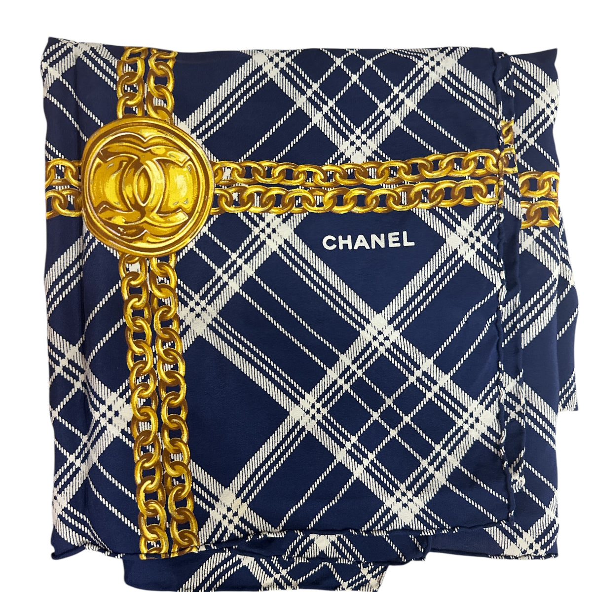 Chanel Navy Blue Scarf - Clairely Amazing