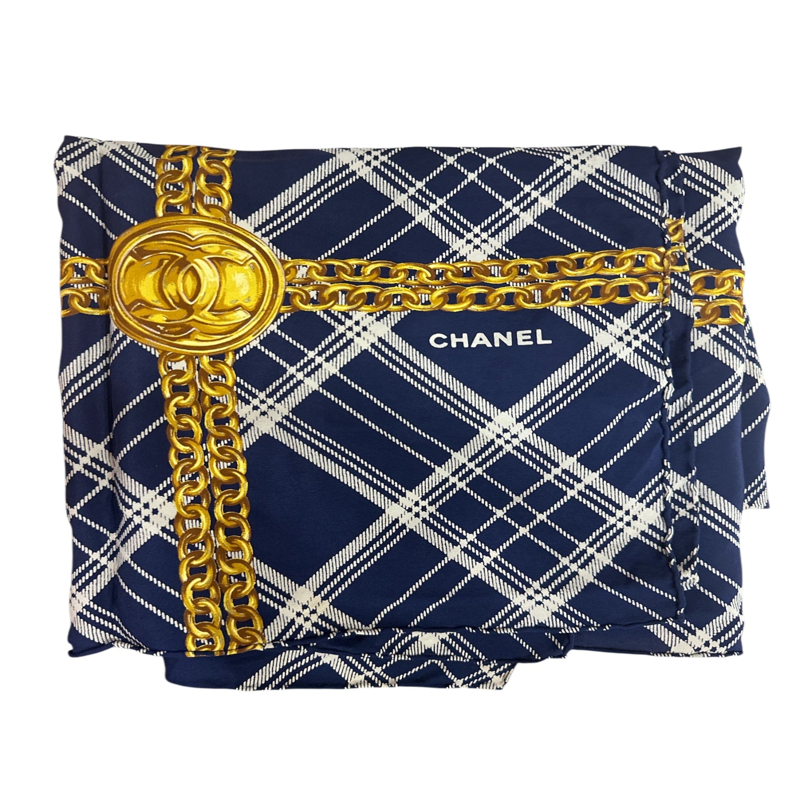 Chanel Navy Blue Scarf - Clairely Amazing