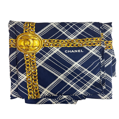 Chanel Navy Blue Scarf - Clairely Amazing