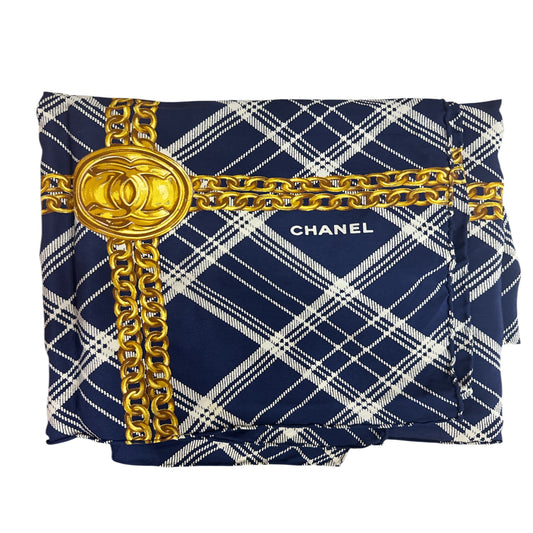 Chanel Navy Blue Scarf - Clairely Amazing