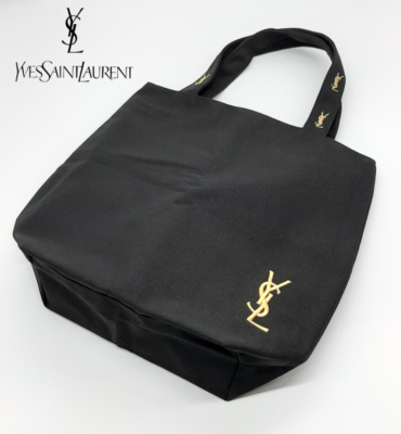 YSL Black Canvas Tote