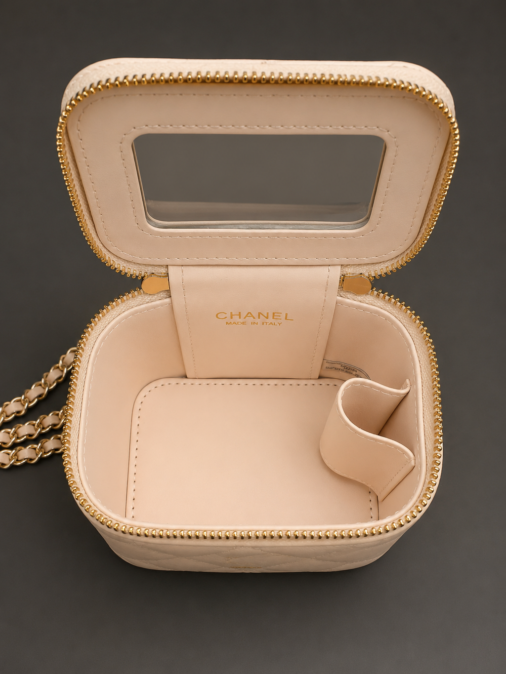Chanel GWP Mini Vanity Bag with Pearl Handle – Quilted Crossbody (4 Colors)