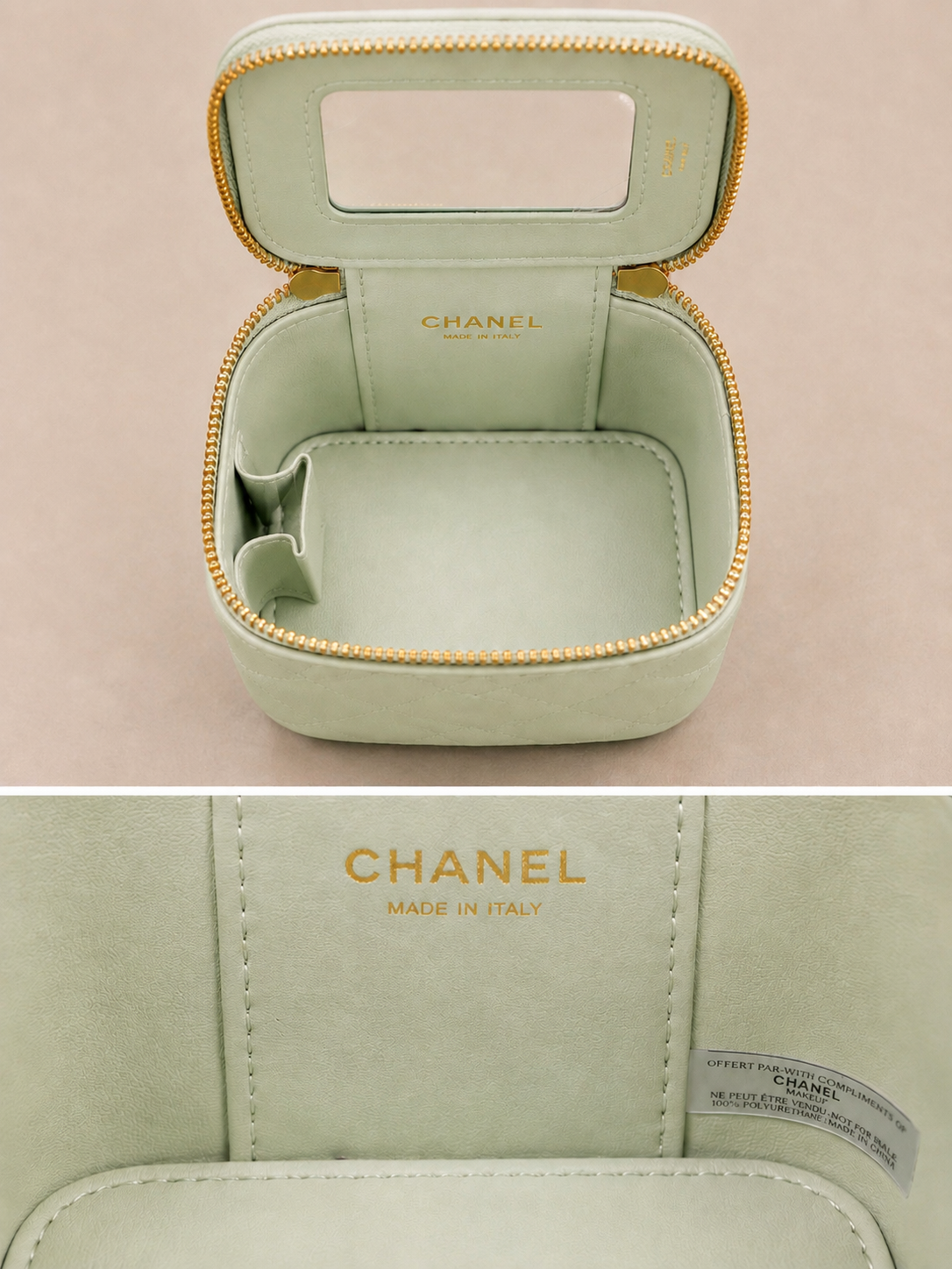 Chanel GWP Mini Vanity Bag with Pearl Handle – Quilted Crossbody (4 Colors)