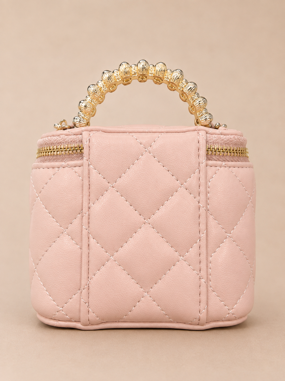 Chanel GWP Mini Vanity Bag with Pearl Handle – Quilted Crossbody (4 Colors)
