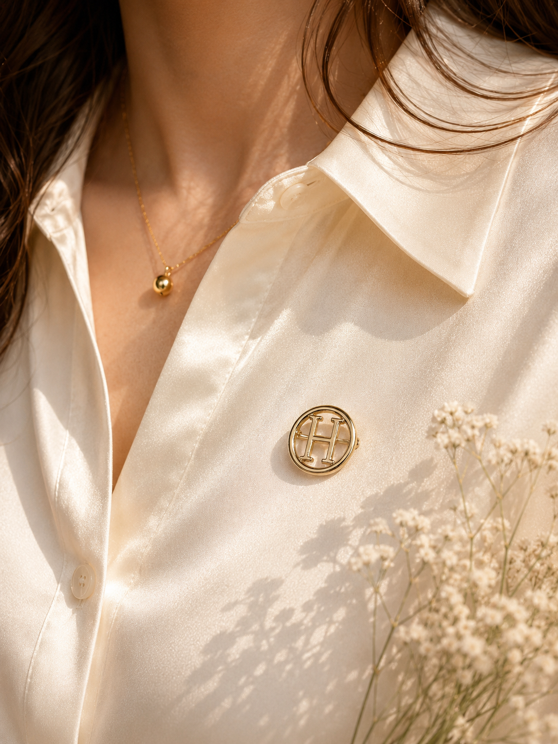 Luxury Inspired Monogram Pins / Brooches