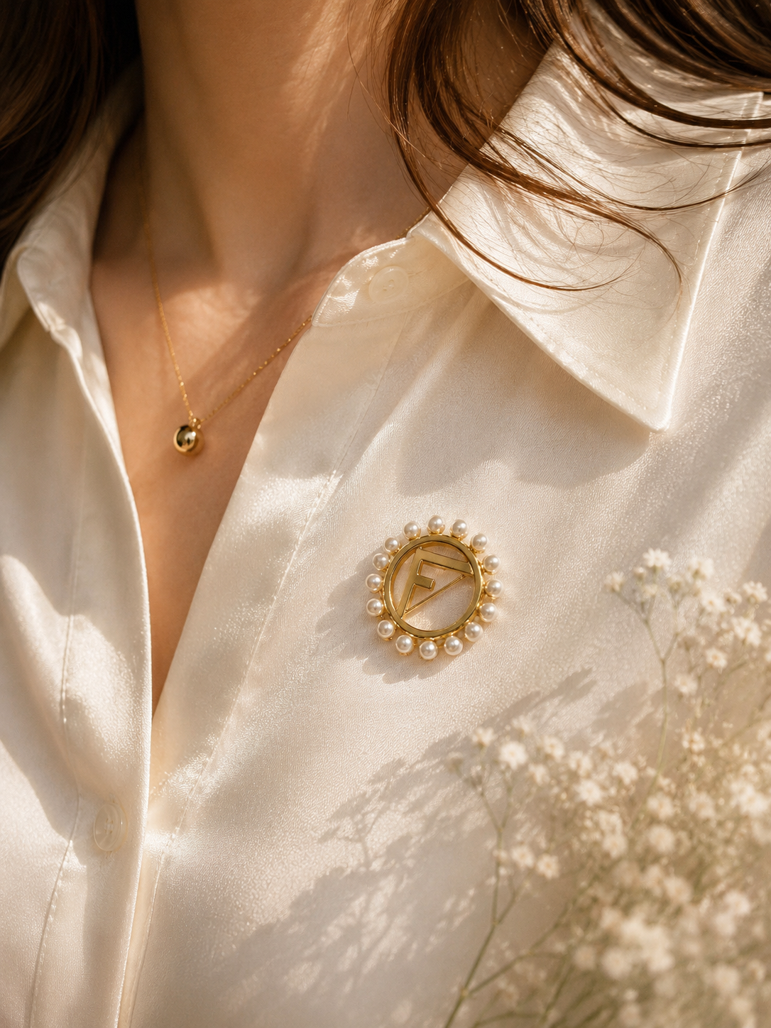 Luxury Inspired Monogram Pins / Brooches